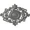 Ekena Millwork Katheryn Ceiling Medallion, Hand-Painted Silver, 22 1/2"W x 30 3/8"H x 1 1/2"P CM30KTSLS - alternate 1